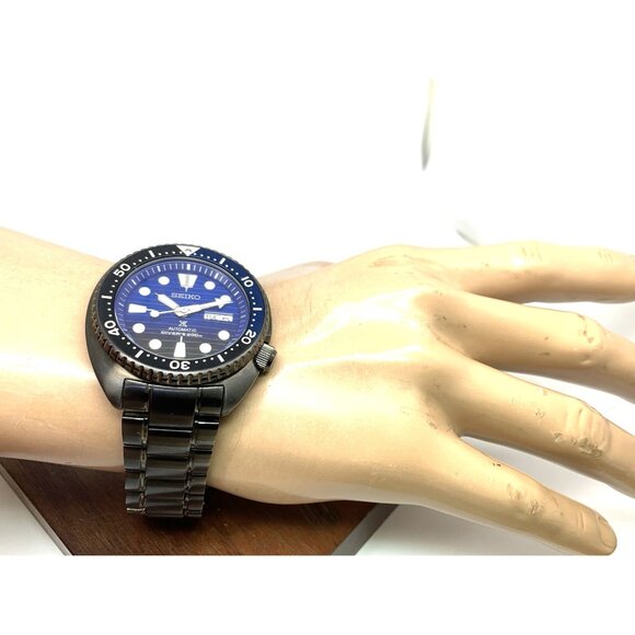 Seiko Men's Watch SRPD11 Automatic Prospex Blue Black Steel Special Edition 45mm - Picture 5 of 15